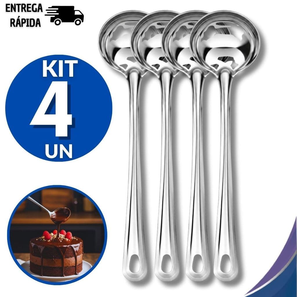 Conjunto Mini Concha Inox Concha Pequena 16,8Cm Sobremesa Molhos Buffet Festas Canjica Aço Inoxidável Bolos Utensílios