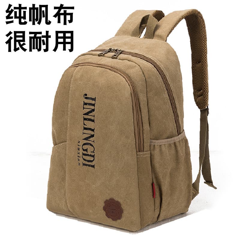 Mochila de lona masculina mochila Retro estudantes do ensino médio mochila feminina grande capacidade saco de viagem Cas