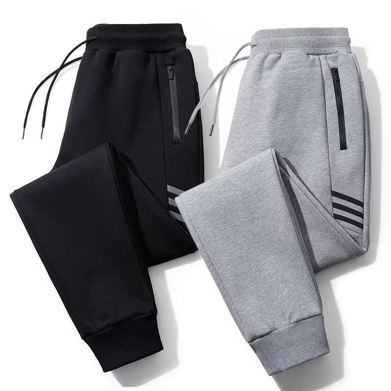 Outono inverno mais veludo calças esportivas masculinas calças compridas retas calças casuais mais gordura plus Size Swe