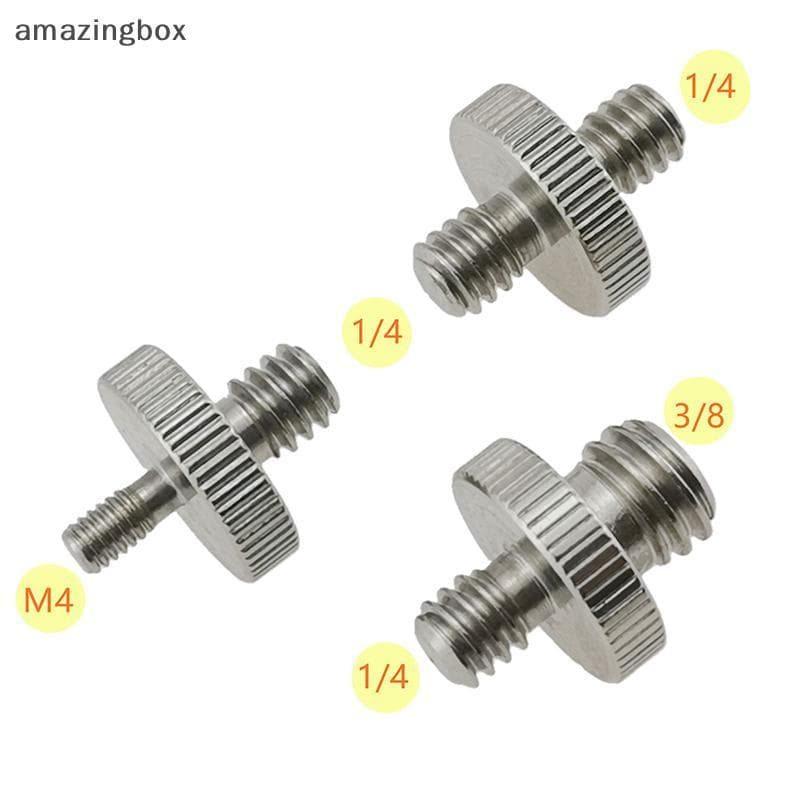 Adaptador Com Rosca Macho De 1/4 " Para 3/8 " , De Parafuso Duplo De Tripé , Conversor De Cabeça Dupla , Acessórios De C