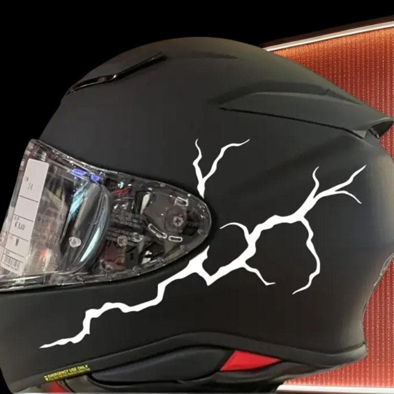 [GrandLarge] 2 Folhas À Prova D'água Para Dirigir Seguro Capacete De Moto , Tanque De Combustível , Scooter DIY , Decalq