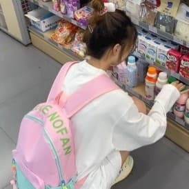 Estudante do ensino médio design sentido computador mochila ins nicho meninas júnior escola secundária estudantes univer