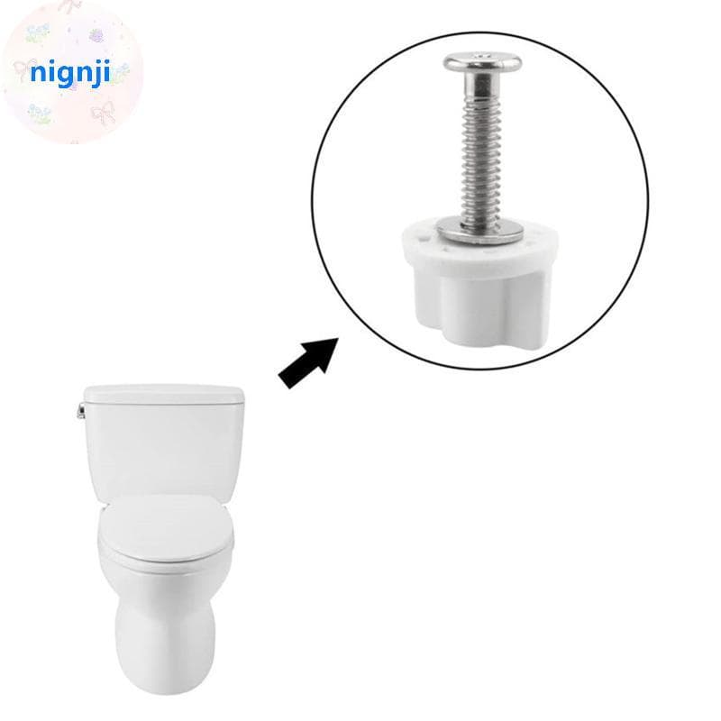 Nignji 2 Peças M6 Fixação De Parafuso De Dobradiça De Assento De Vaso Sanitário De Reposição Universais Reparo Comercial