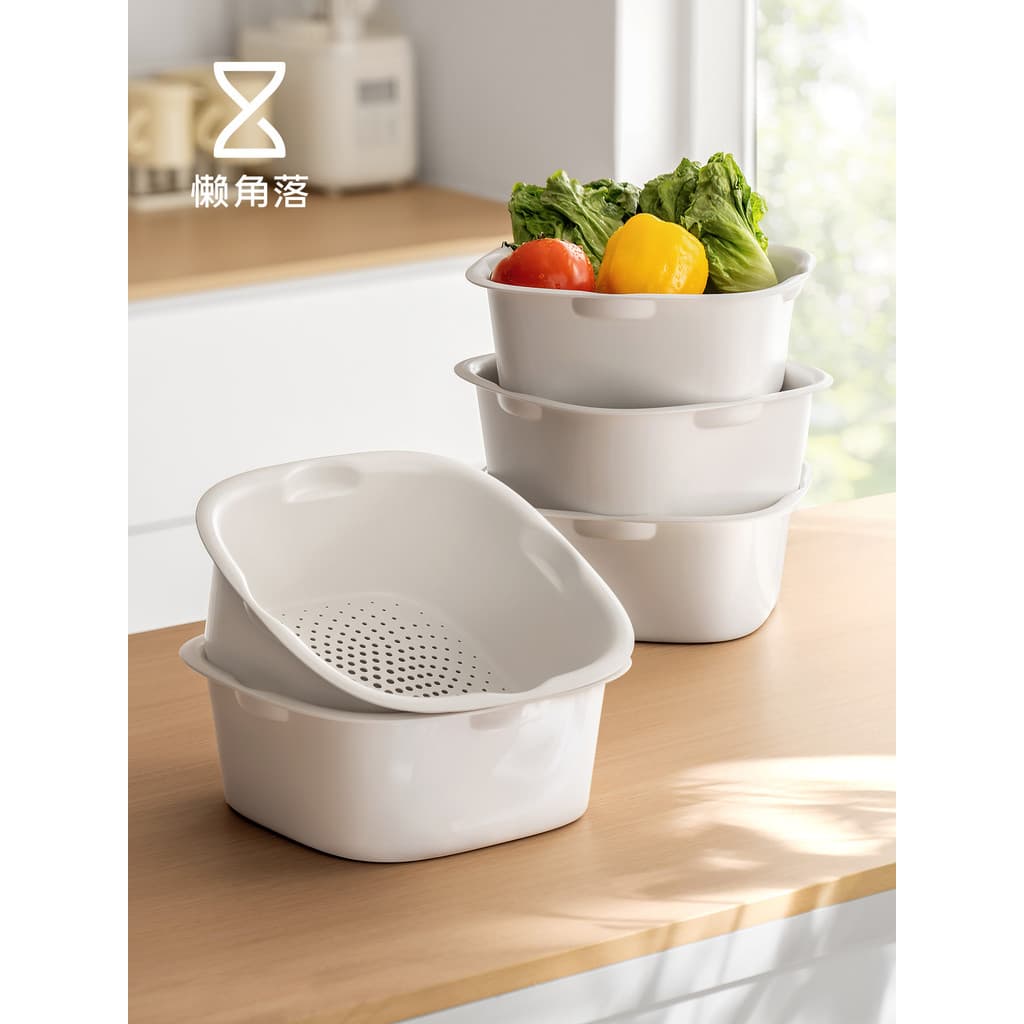 Cesta de drenagem de pia de canto preguiçoso, cesta de drenagem de pia de cozinha, novo estilo, lavagem de frutas, produ