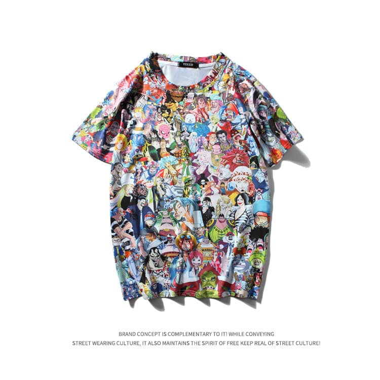 Ins Street Wear diversão camiseta de manga curta impressa das mulheres dos homens soltos casal camiseta verão Casual bon