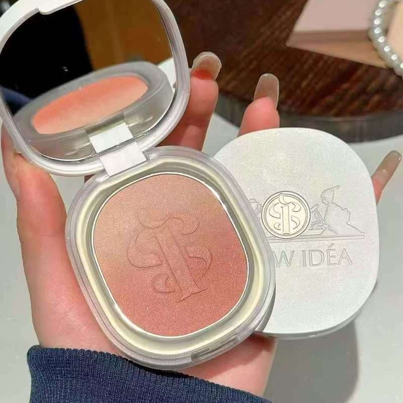SHOWIDEA plástico italiano coração-movimento velo névoa gradiente Blush Rouge placa brilho expansão cor de longa duração
