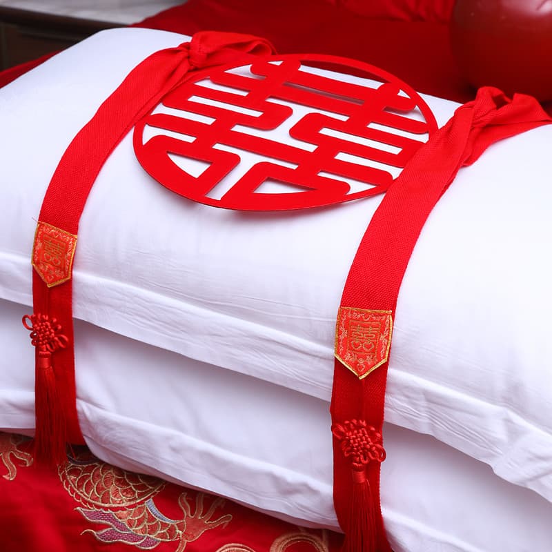 Feliz personagem fita vermelha fita de ligação fita vermelha casamento Newcomer suprimentos corda vermelha para colcha-a