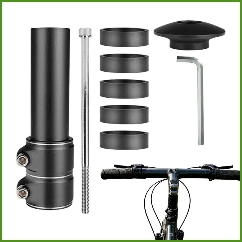 Guiador Risers Ajustável Liga De Alumínio Extensor Mountain Bike Riser Para Estrada Cidade Exercício luopsbr