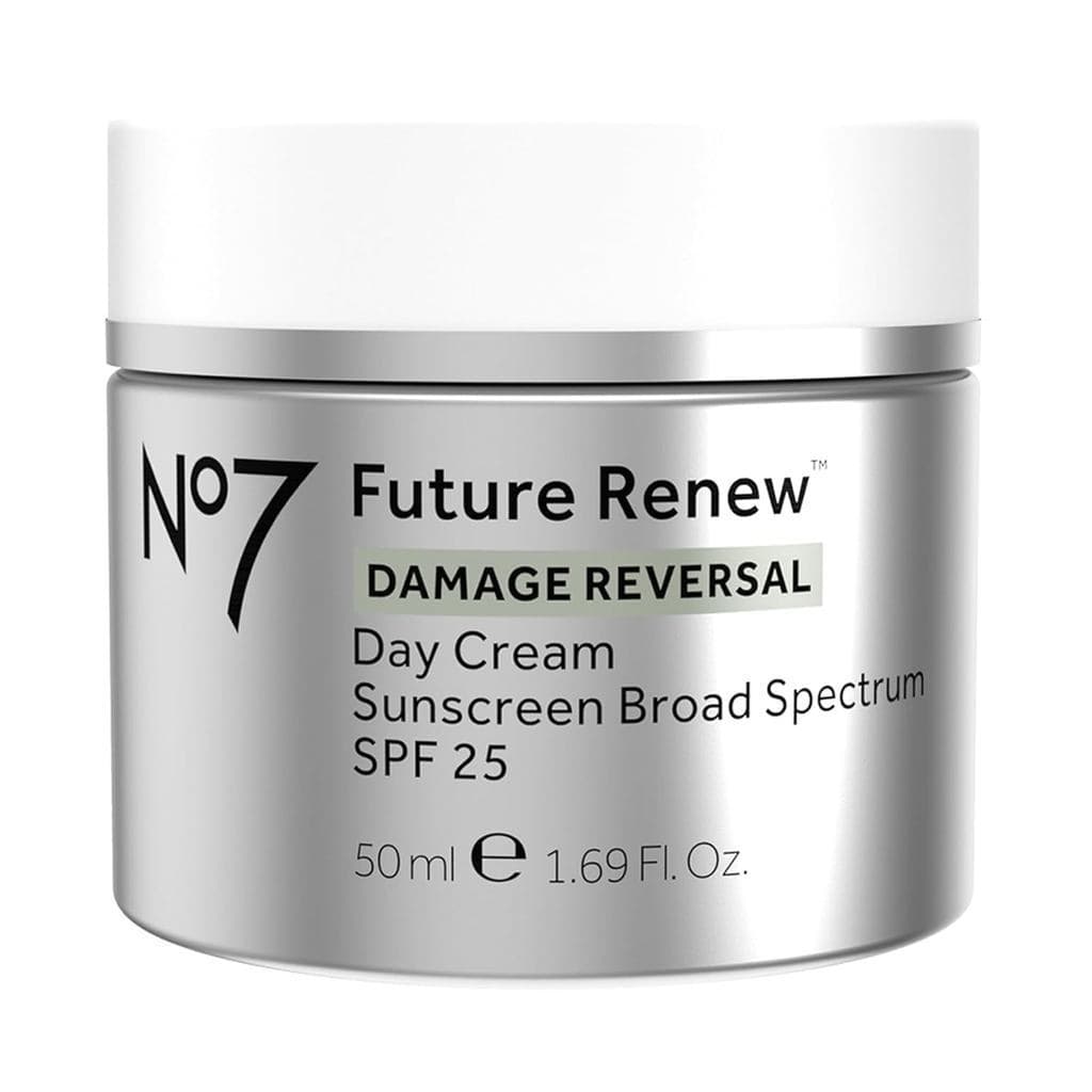 No7 Future Renew Damage Reversal Face Cream with SPF 25 - Anti Aging Face Moisturizer with Skin Firming Benefits - Formu