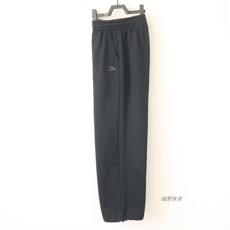 Anta Calças femininas de malha calças esportivas de lã quente com cordão reto calças casuais162448325RN RN RN RN RN RN