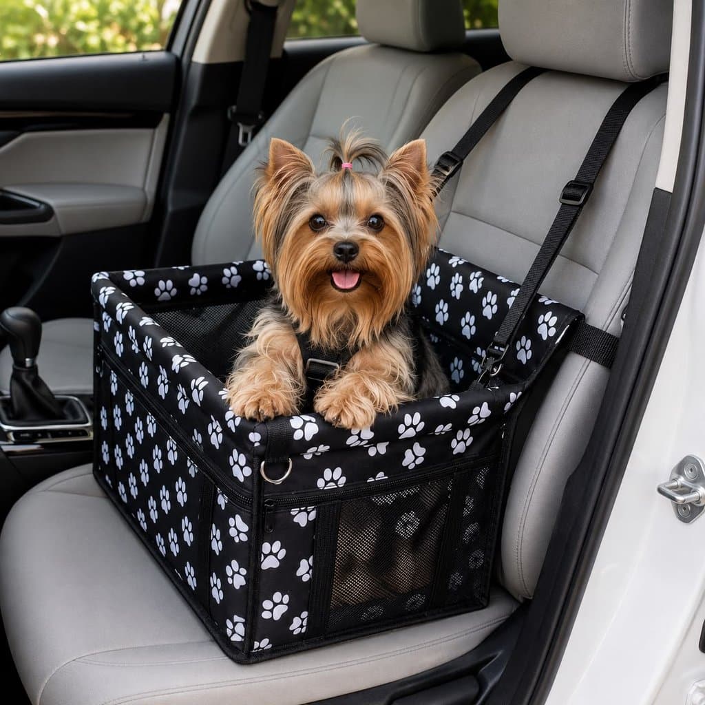 Cadeirinha de Transporte Pet Assento Para Carro de Cachorro Gatos Passeio Dia a Dia Dobrável