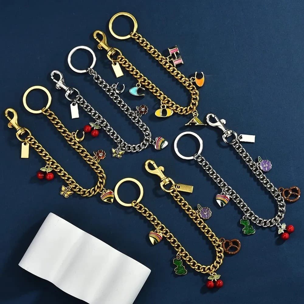 Dinossauro Coração Concha Cereja Morango Pingente Corrente Crossbody Boneca Saco