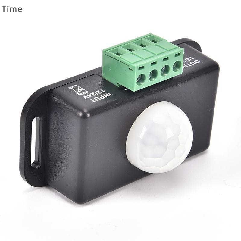 Tempo Automático DC 12V 24V 6A Infravermelho PIR Sensor De Movimento Interruptor Para Lâmpada De Luz LED Hee