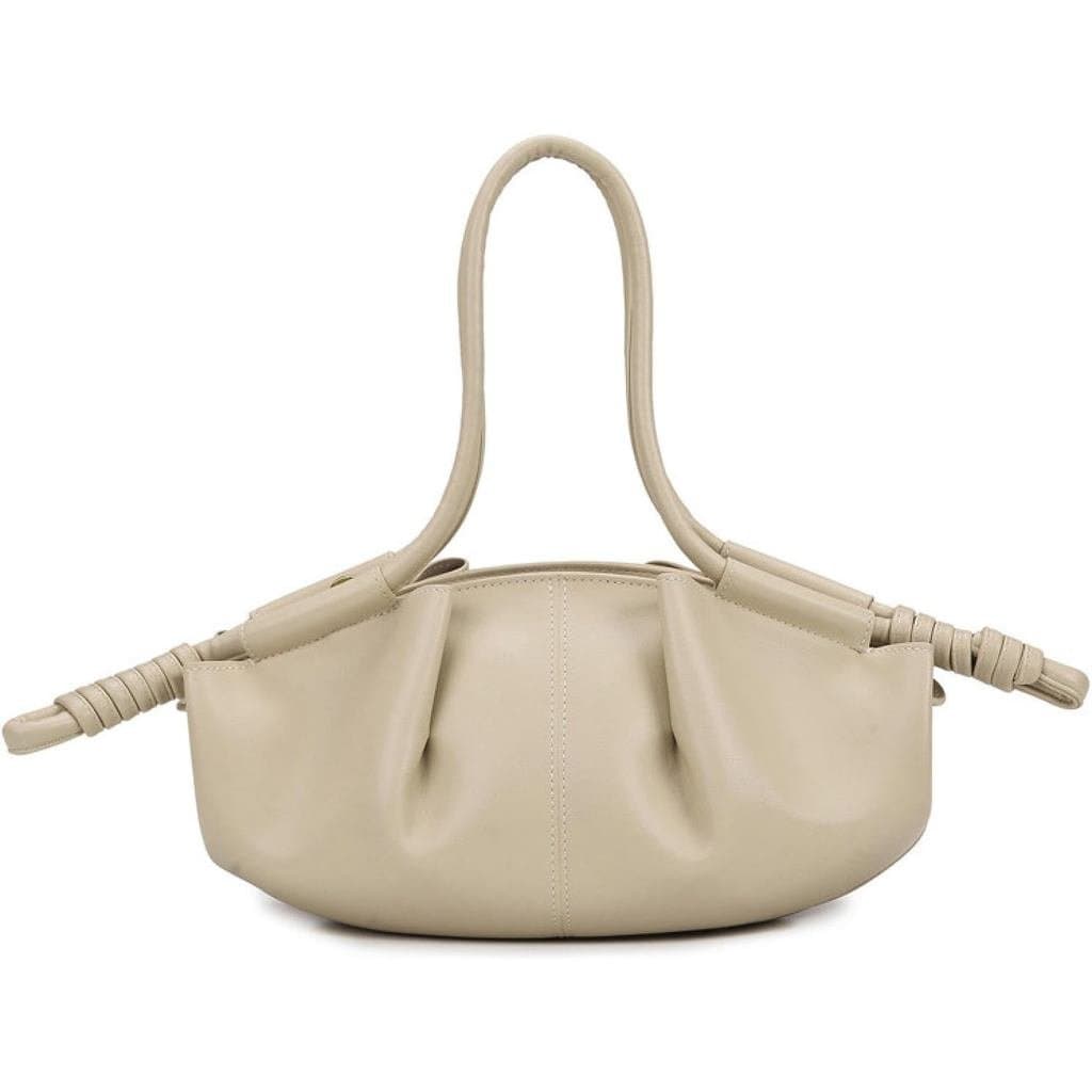 Bolsa de Ombro Cloud, Bolsa de Mão Macia Estilo Dumpling, Bolsa Transversal com Fecho de Zíper e 2 Alças Intercambiáveis