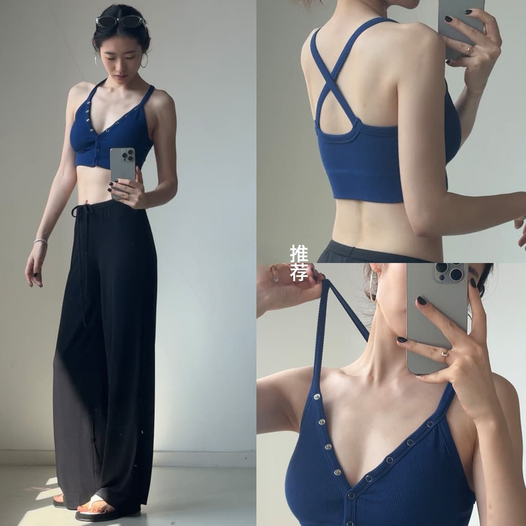 Recomendado Roupa interior em movimento Yoga correndo colete suspensórios de Fitness sutiã feminino vista