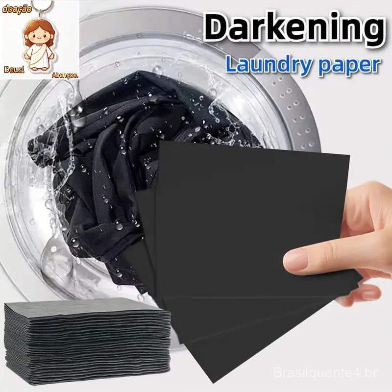 5-30pcs Folhas Iluminadoras De Roupas Intensificadoras De Cor Preta Para Tecidos Escuros E Pretos Papel L