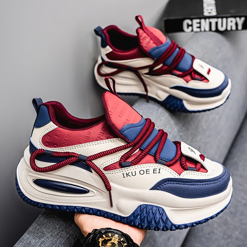 2024 Nova Plataforma Versátil Sapatos Esportivos Masculinos Moda Casual Tênis De Corrida Masculino