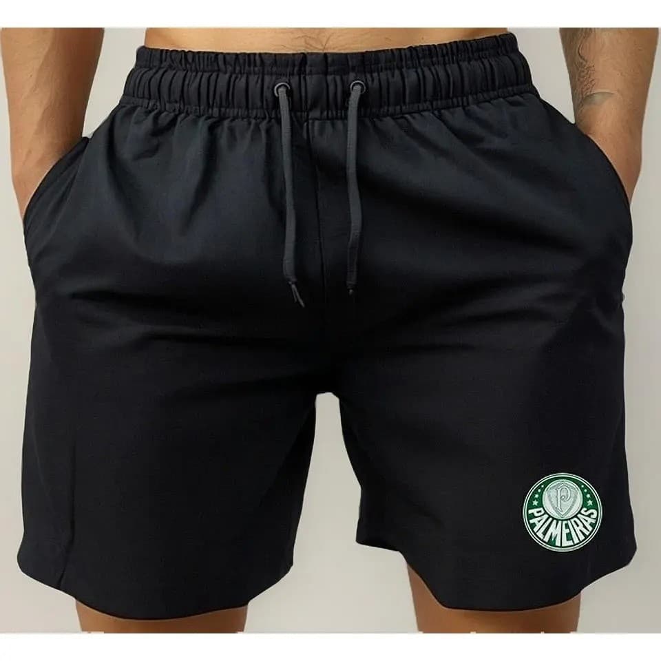 Short Bermuda Tactel Praia Esportivo Academia Palmeiras
