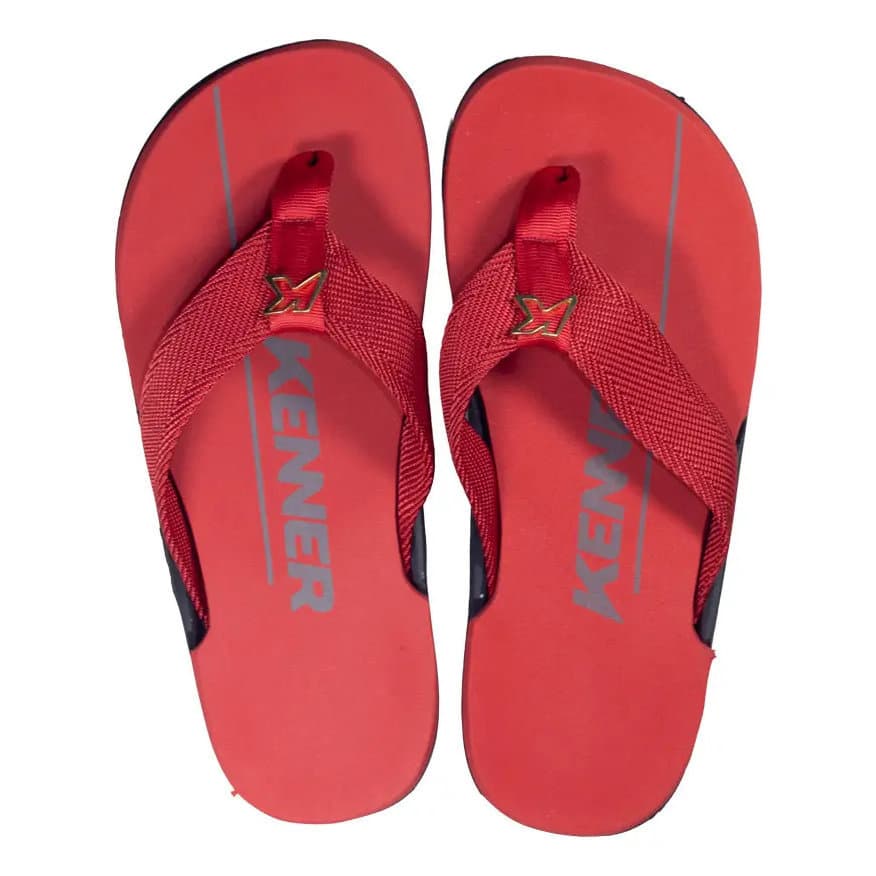 Chinelo Sandália Kenner NK6 Original Gold Vermelho