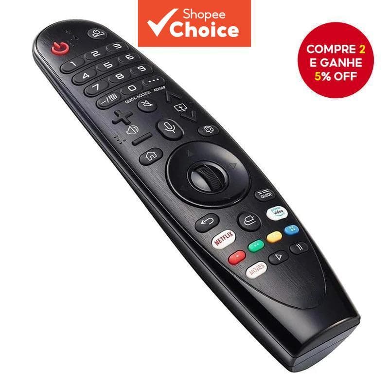Controle remoto original LG Magic MR20GA novo na com função mouse e controle de voz, modelos AKB75855501 e