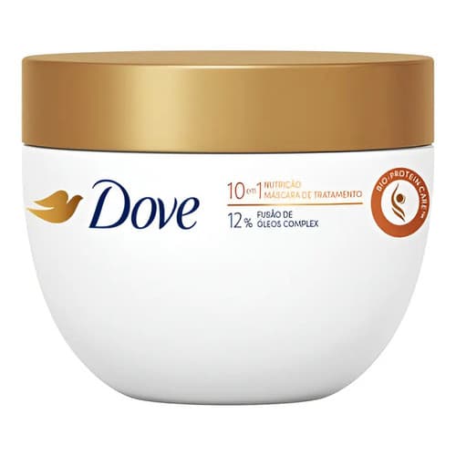 Mascara De Tratamento 10 Em 1 Nutrição 12% Fusão De Óleos Complex 270 G Dove