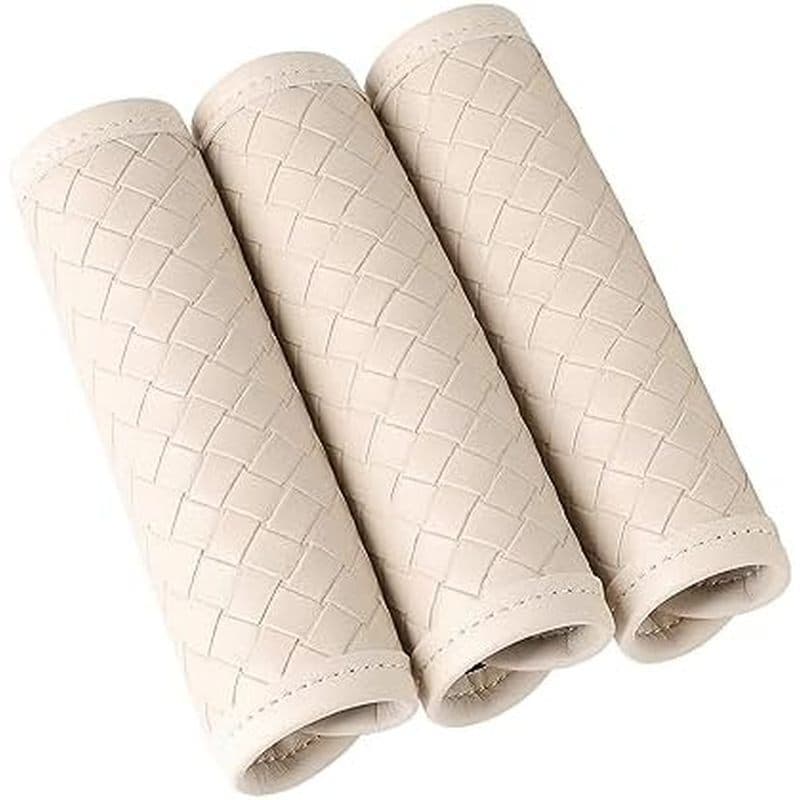 Envoltórios Para Alça De Bagagem , Mala , Capa Bolsa De Viagem , Identificador Capas Fabricantes (3 Peças-Marrom)