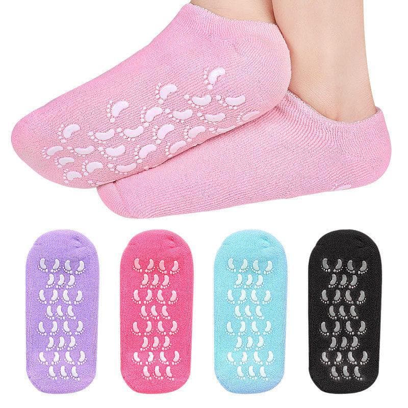 1 Par Multi Colorido Hidratante Sos Luvas Para Pés Secos Craed Nutritivo Pele Lubrificante Cuidados Com Os Massagem