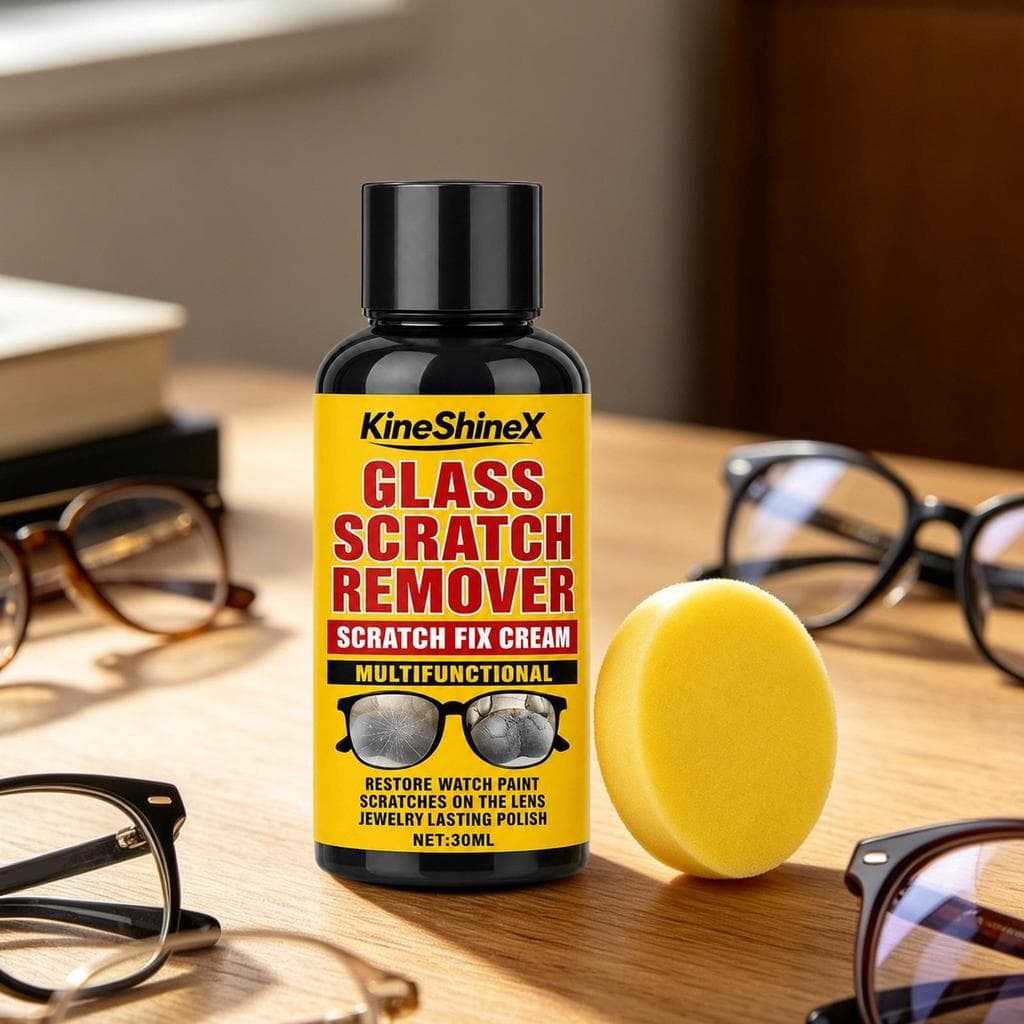 Removedor De Arranhões De Vidro Para Olhos 30ml , Com Esponja , Lente De Óculos , Cera Polonesa De Sol , Tela De Câmera