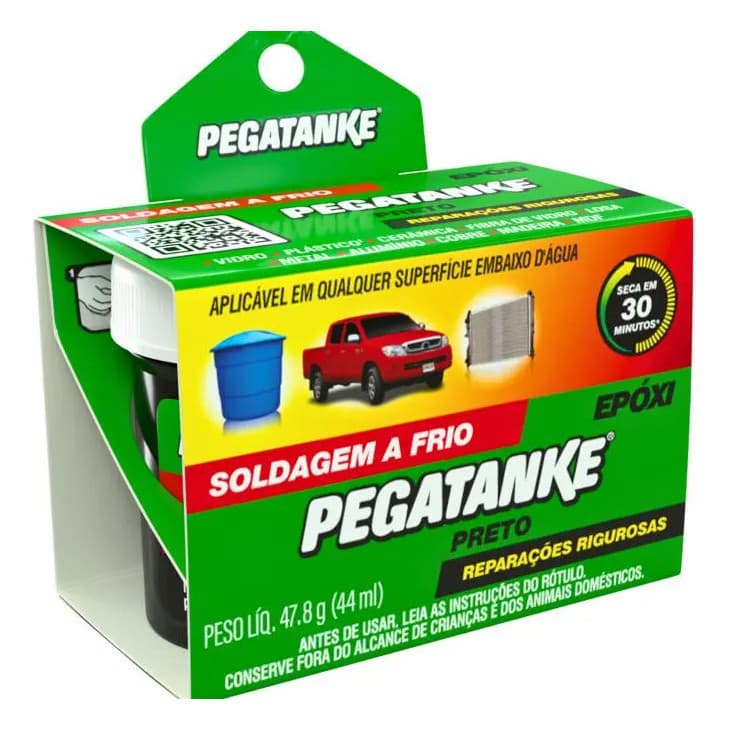 Adesivo Epóxi Pegatanke Para Metais 34ml 52900040 Cor Preta Preto