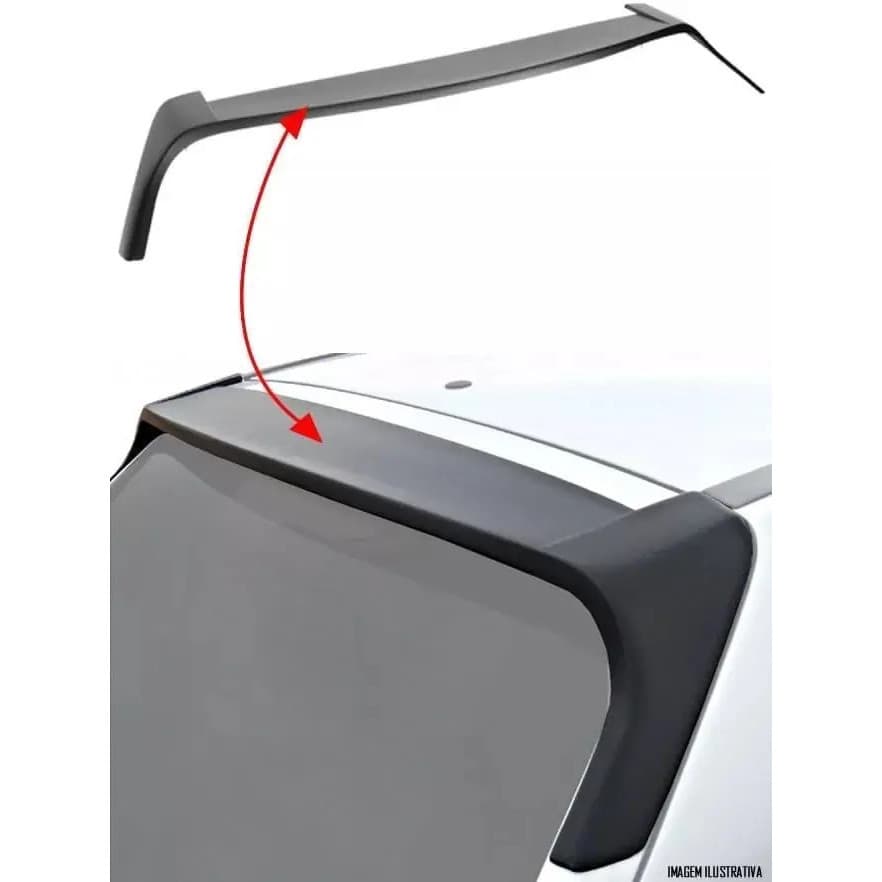 Aerofólio TG Poli Chevrolet Celta 2ª Geração 2006 à 2015 Sem LED 2 e 4 Portas Preto