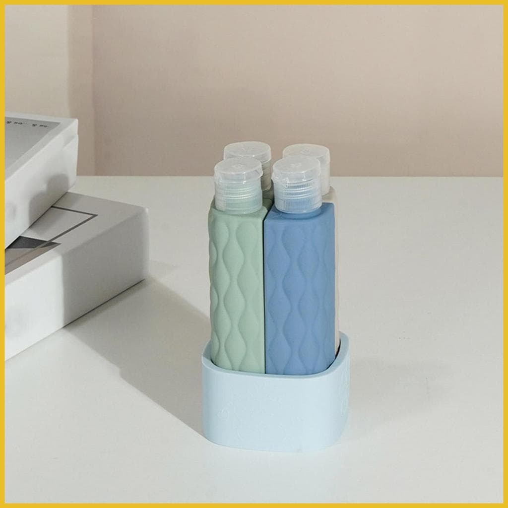 Garrafas De Shampoo De Viagem Recipientes Recarregáveis Portáteis Multifuncionais 4 Em 1 Para yunkbr