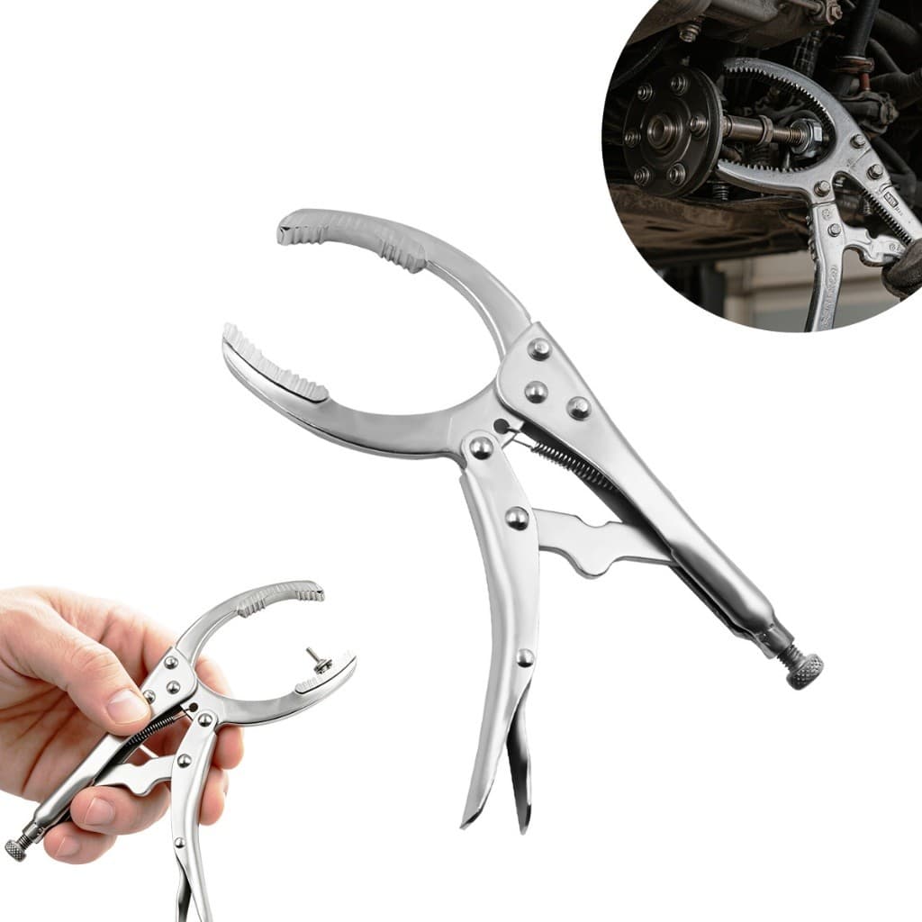 Alicate Pressão Chave Cano | Sacar Filtro Óleo | Removedor Automotivo | Profissional | Ajustável