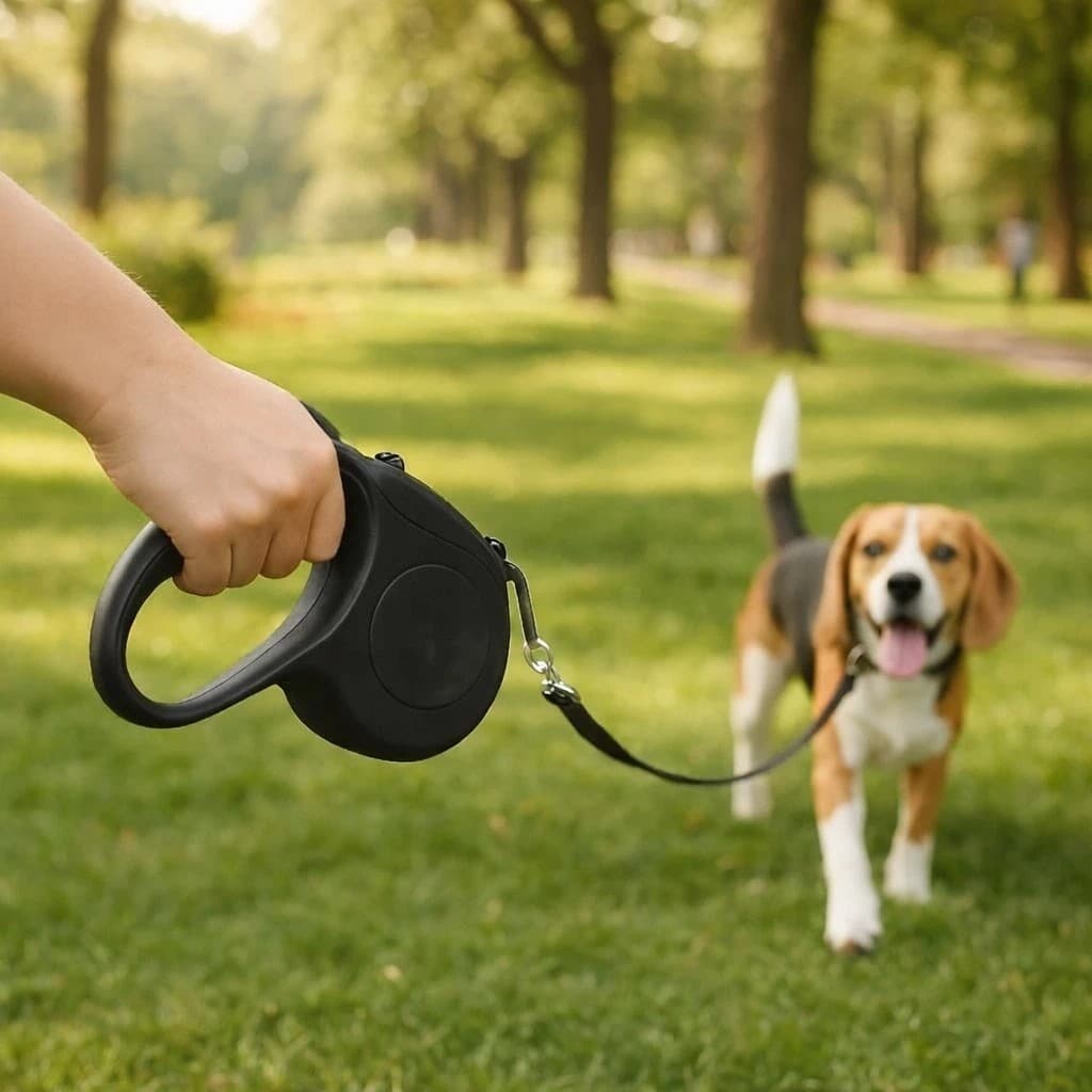 Guia Passeio Pet Trava Coleira Segurança Cachorro Gato Animal Amarra Não Fugir Corda