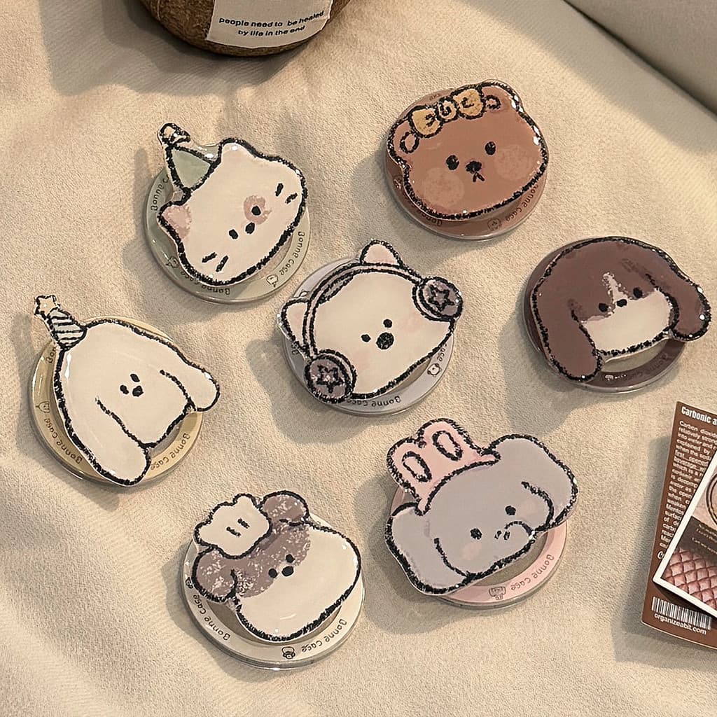 Adequado para Magsafe suporte magnético bonito dos desenhos animados pequeno Animal suporte de Airbag do telefone móvel