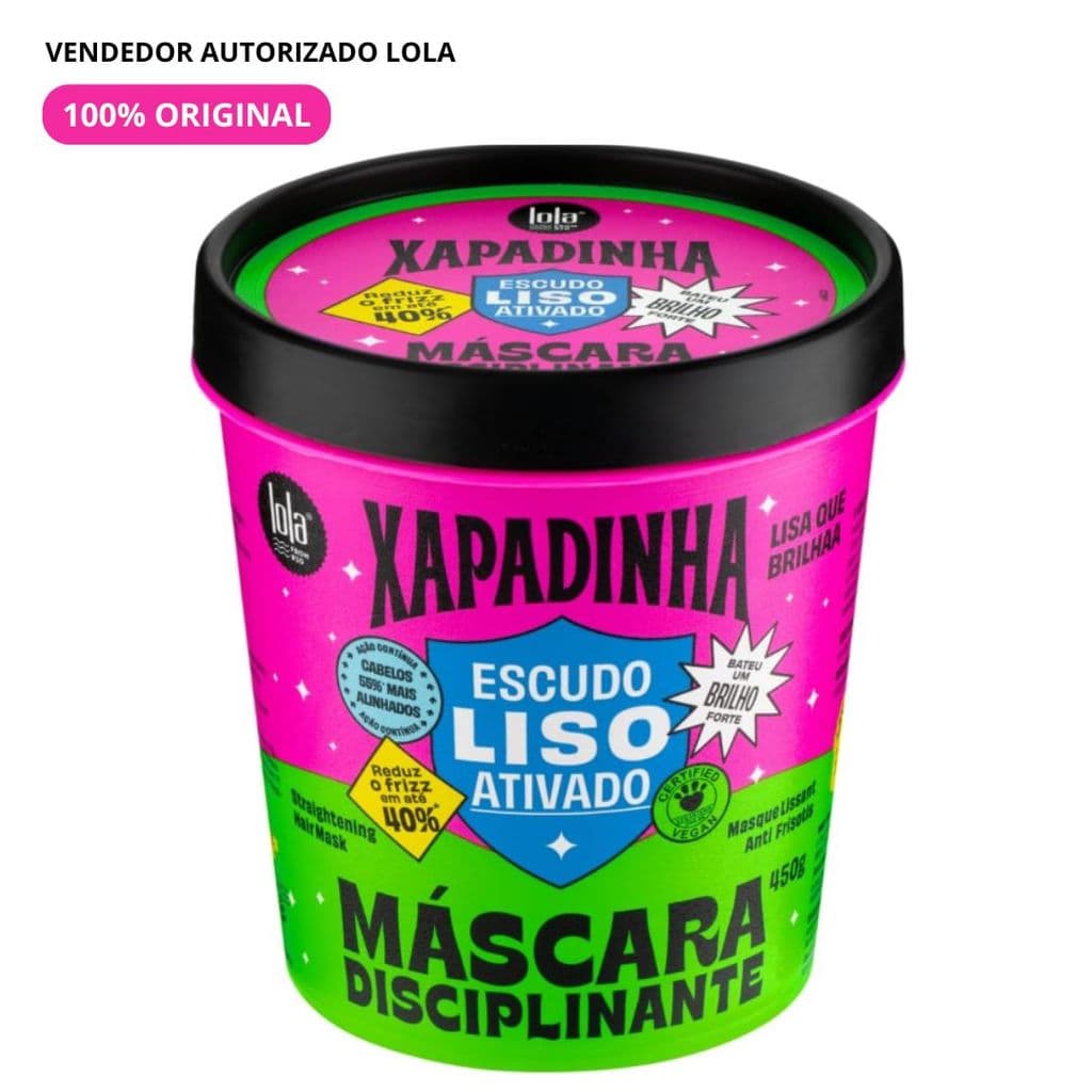 Máscara Xapadinha Anti-Frizz 450g - Lola Cosmetics