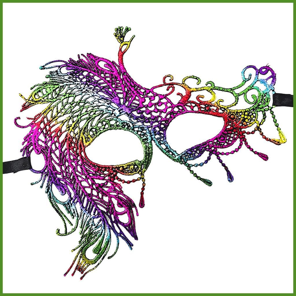 Máscara De Máscaras Halloween Renda Meia Face Traje Acessório Masquerade Bola Para Senhoras Festa Cosplay luopsbr
