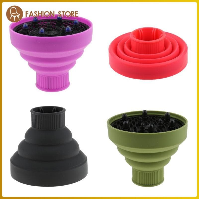 [Wishshopeelq] Secador De Cabelo De Silicone Dobrável Universal , Difusor , Ferramenta De Estilo De Cabeleireiro , Bico