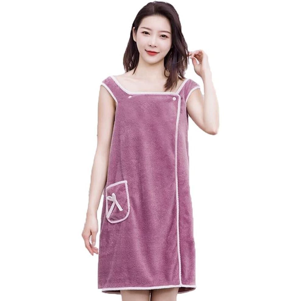 Toalha de banho extra grande Purfun para academia, toalha com alças, saída de praia vestível, roupa de dormir sem alças,