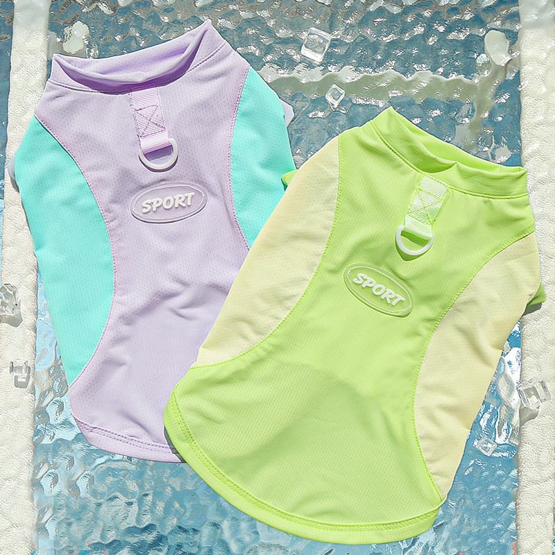 Roupa Antidesgaste de Seda Gelada de Secagem Rápida para Cães Grandes Golden Retriever, para Primavera e Verão, Vestuári