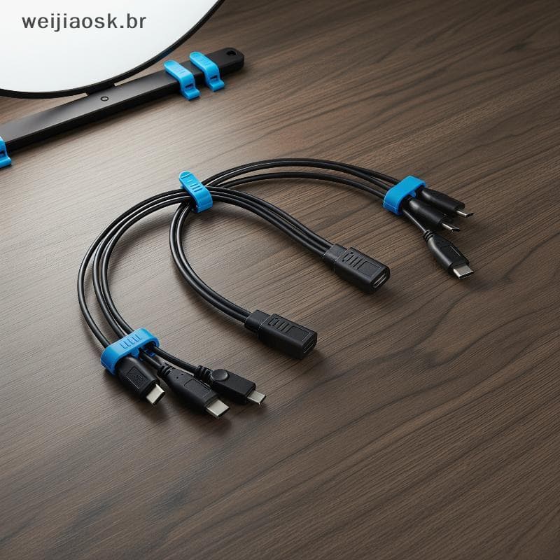 wei USB C Splitter Cabo De Carregamento 1 A 3 Para Vários Dispositivos De Alimentação Rápida Em Casa E Trabalho br