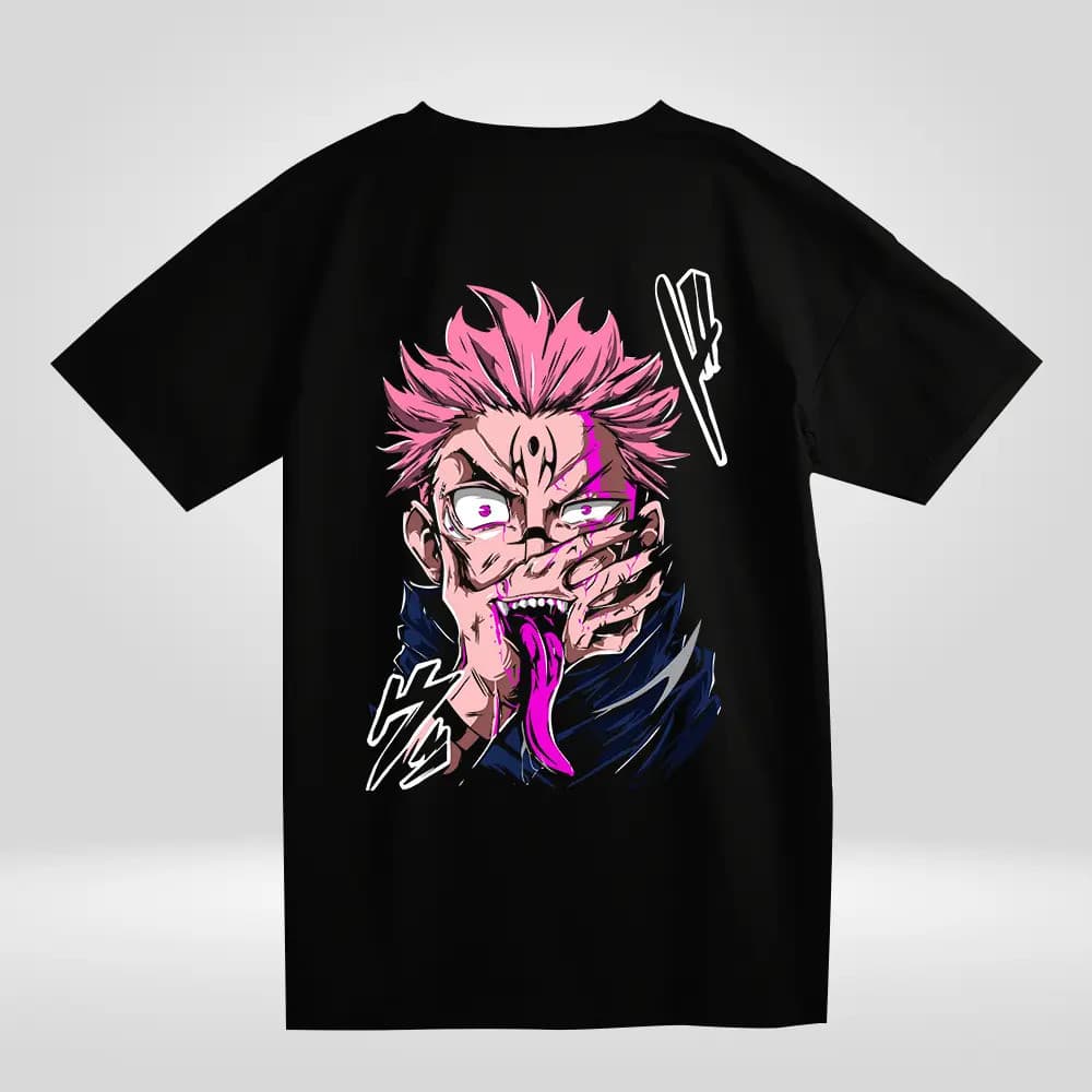 Camiseta Oversized Anime Jujutsu Kaisen Maldição Sukuna Unis