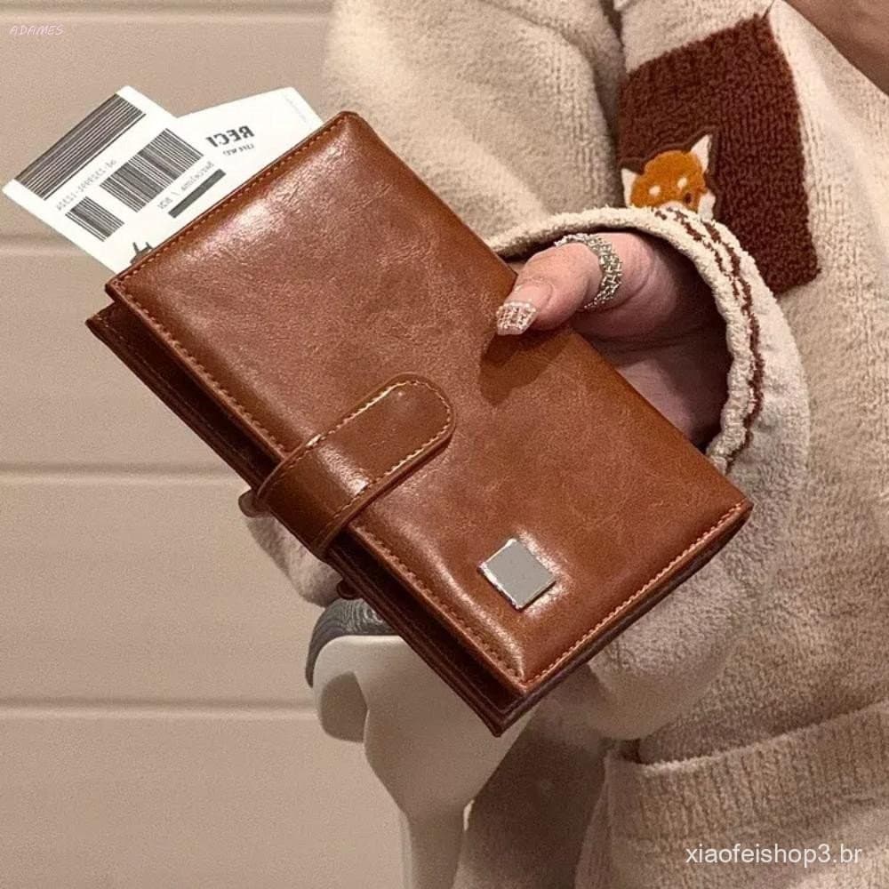 Bolsa Para Passaporte PU , Carteira De Viagem Com Porta-Cartões , Capa , Clipe