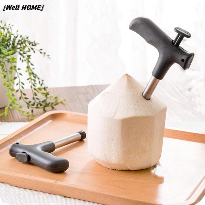 [Bem Casa] A Ferramenta Abridor De Coco Perfurador De Água Torneira Broca Palha Buraco Aberto Corte Abridores De Frutas