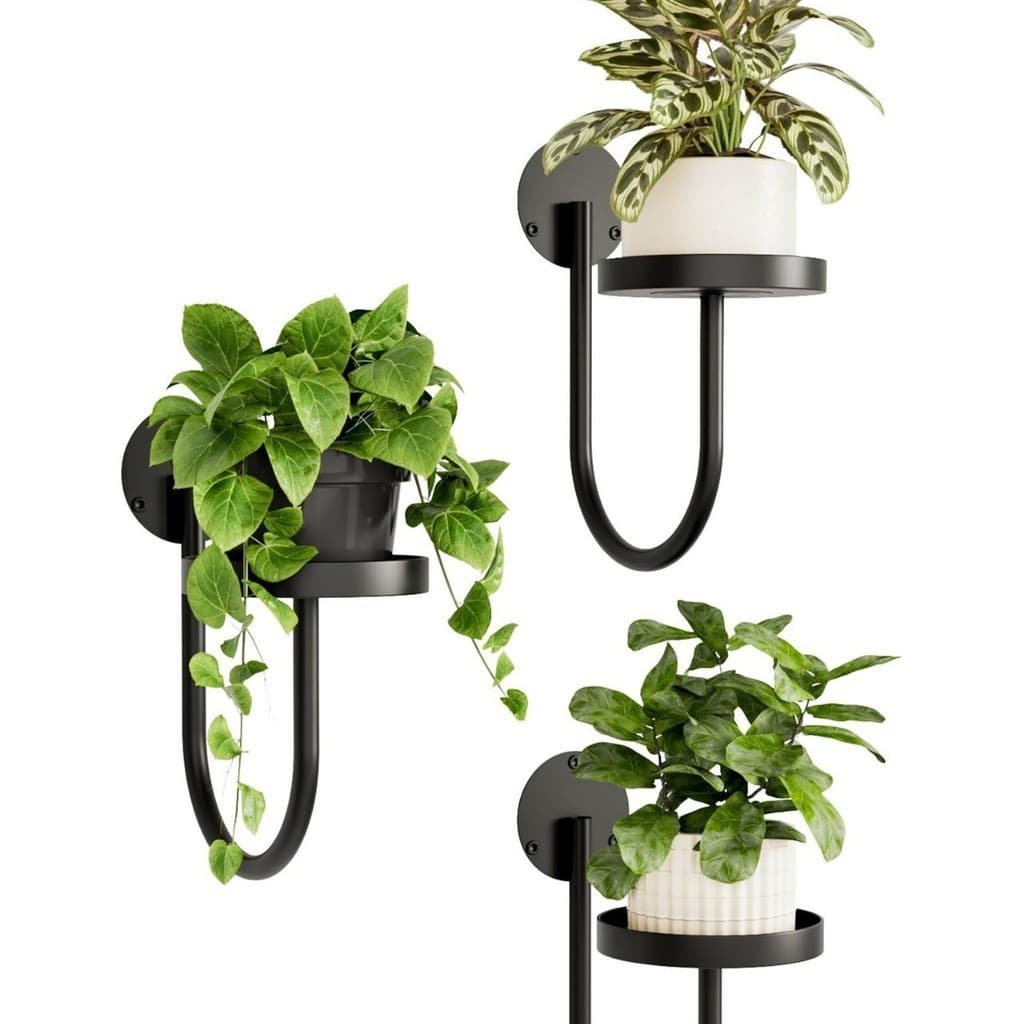 Planta interior pendurado vaso de flores parede pendurado planta rack planta cabide parede interior pendurado vaso janel