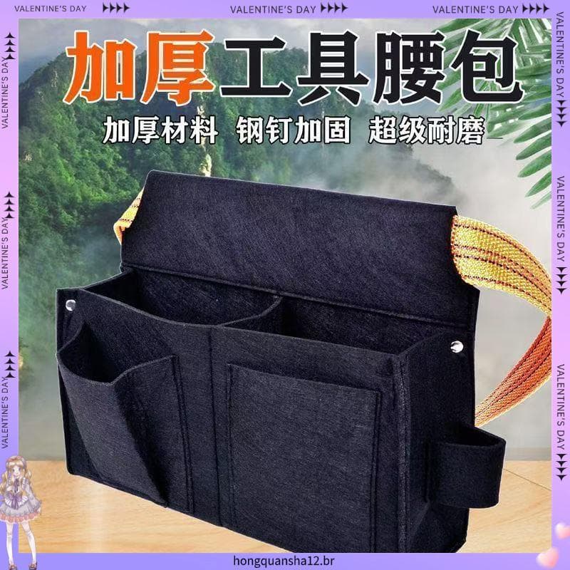 Saco de ferramentas bolso de unhas saco de unhas carpintaria dedicado resistente ao desgaste cinto ferramenta embalagem