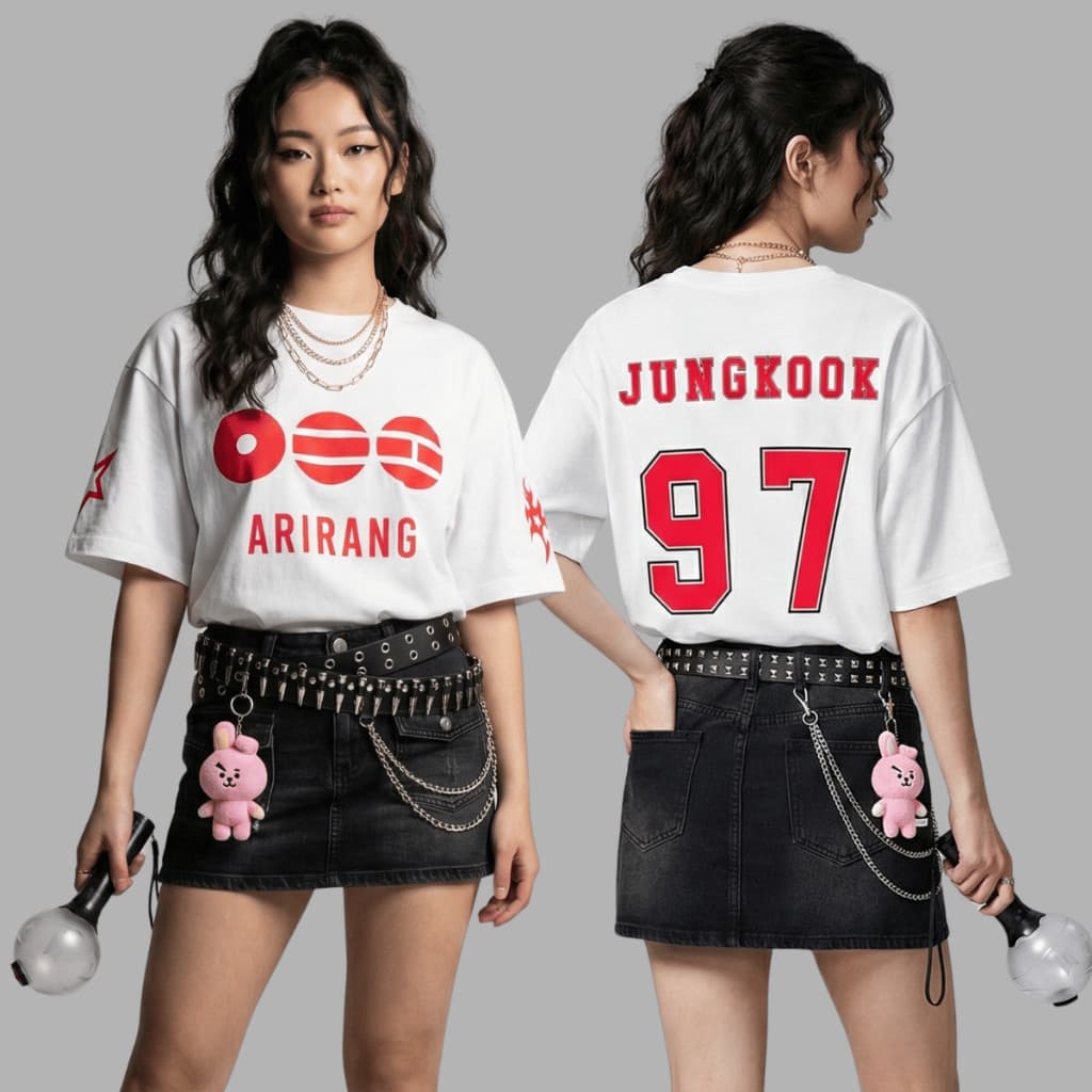Camiseta Bts Arirang Tour 2026 K-pop Camisa 100% Algodão Premium