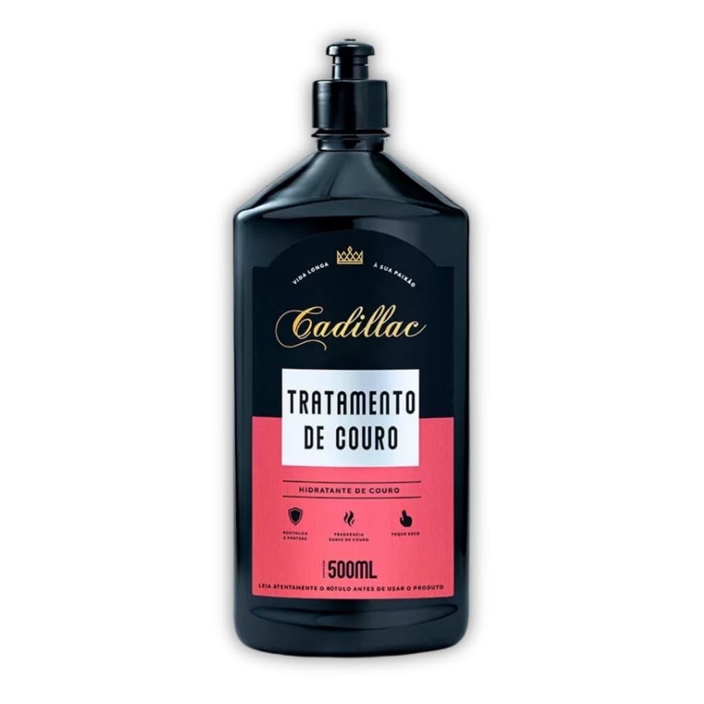 Tratamento Couro Hidratante Revitaliza Bancos Cadillac 500ml