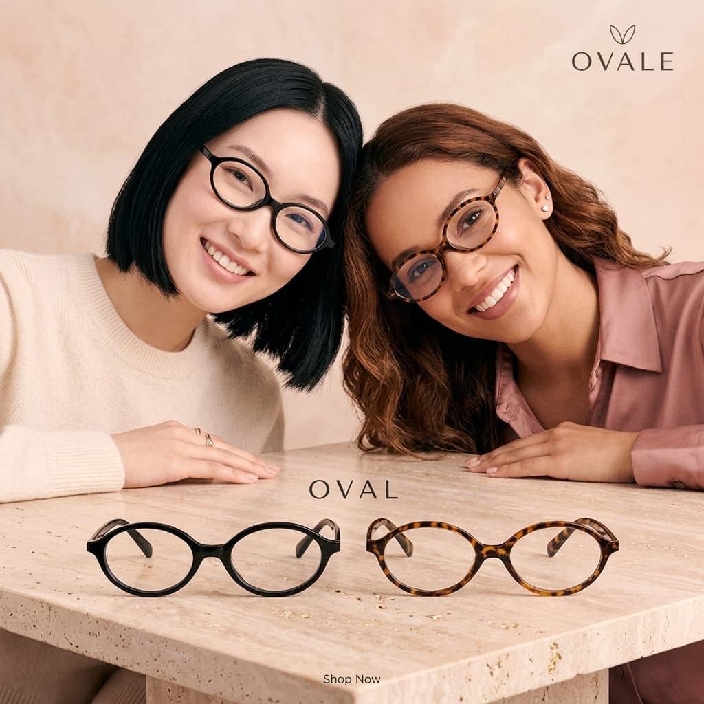 Kit Amizade - Dois Óculos Ovais Oversize Armação Preta e Leopardo