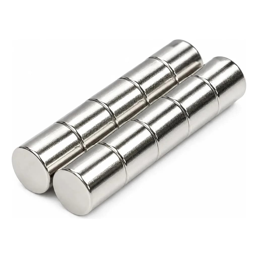 10 Ima Neodímio Super Imas Cilindro 14x14 Mm Suporta 7 Kg