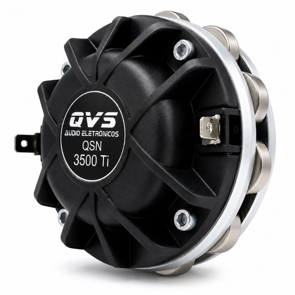 Driver Titanio Qvs 3500ti 80w Rms Neodimio Neodimyum Neodimium Som Automotivo Som Profissional Line Array